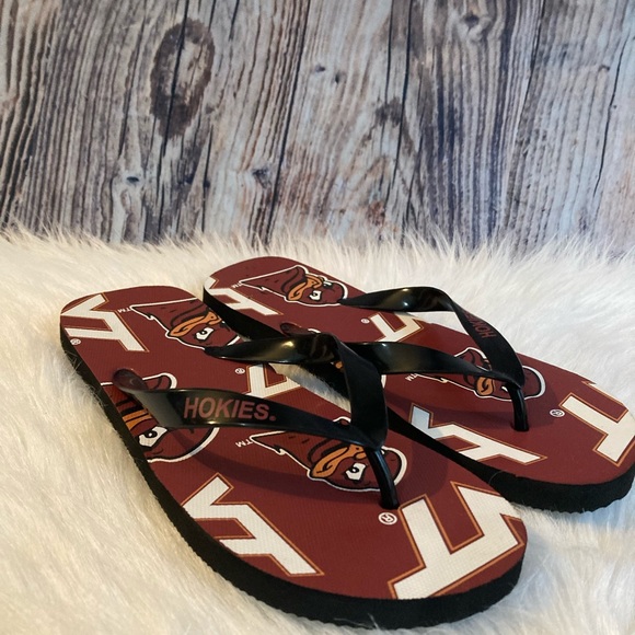 Sale 5 For $25 Virginia Tech Hokies Flip Flops - Picture 1 of 5
